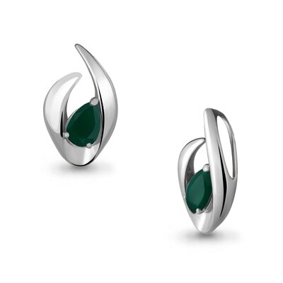 Подвеска с агатом из серебра 925 пробы