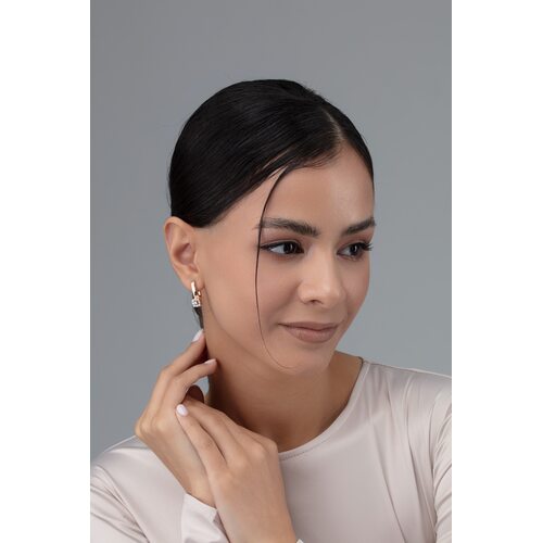 Серьги с бриллиантами из золота 585 пробы