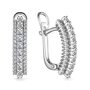 Серьги с бриллиантами из белого золота 585 пробы арт. 25479-200