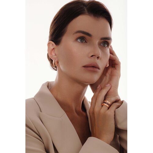 Серьги с бриллиантами из золота 585 пробы