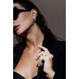 Серьги с бриллиантами из белого золота 585 пробы арт. 25596-200
