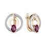 Серьги с рубинами и бриллиантами из золота 585 пробы арт. 25626-103