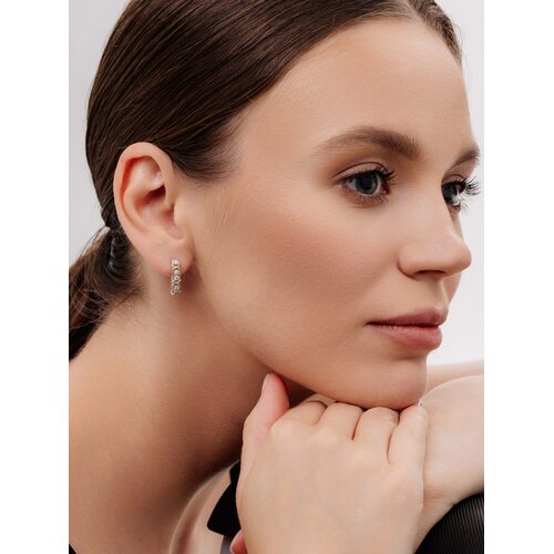 Серьги с бриллиантами из золота 585 пробы