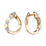Серьги "Змеи" с бриллиантами из золота 585 пробы арт. 25763-100