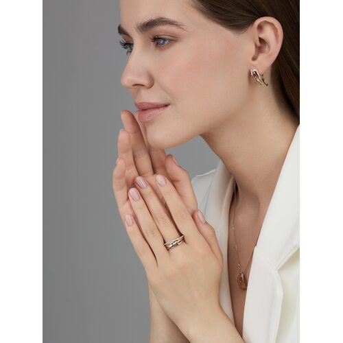 Серьги с бриллиантами из золота 585 пробы арт. 25795-100