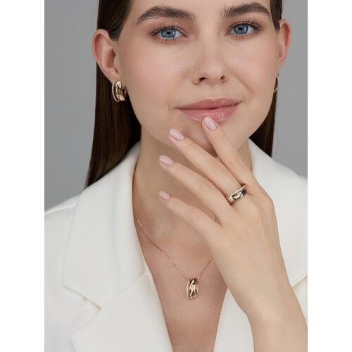 Серьги с бриллиантами из золота 585 пробы арт. 25795-100