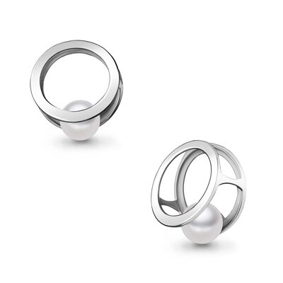 Подвеска с жемчугом из серебра 925 пробы 