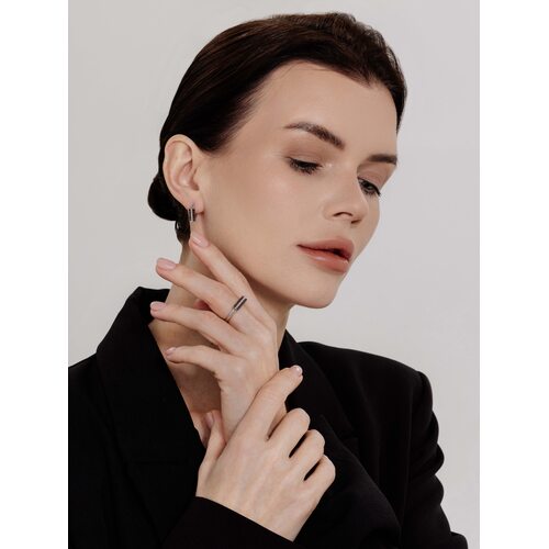 Серьги с бриллиантами из белого золота 585 пробы арт. 26006-213