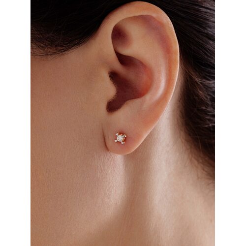 Серьги с бриллиантами из золота 585 пробы