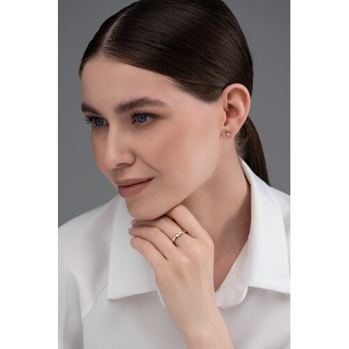 Серьги с бриллиантами из золота 585 пробы