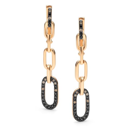 Серьги с бриллиантами из золота 585 пробы