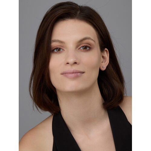 Серьги с бриллиантами из белого золота 585 пробы