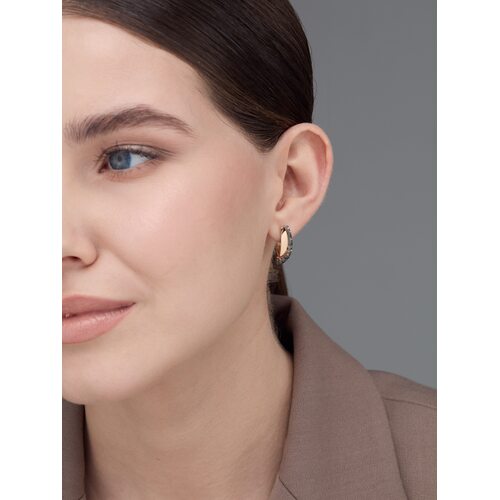 Серьги с бриллиантами из золота 585 пробы