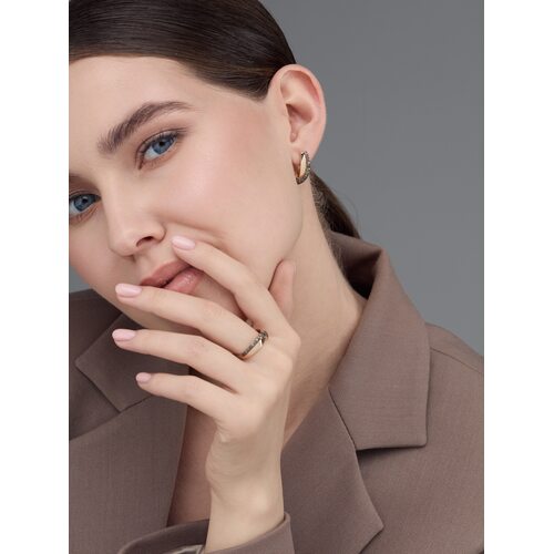 Серьги с бриллиантами из золота 585 пробы