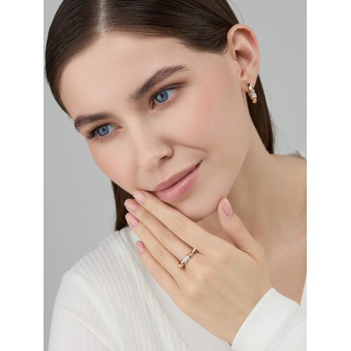 Серьги с бриллиантами из золота 585 пробы