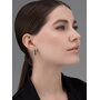 Серьги с сапфирами и бриллиантами из белого золота 585 пробы арт. 26189-202