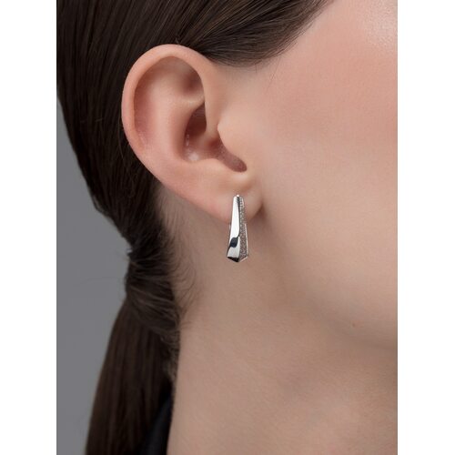 Серьги с бриллиантами из белого золота 585 пробы арт. 26212-213