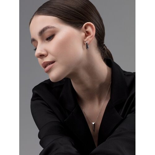 Серьги с бриллиантами из белого золота 585 пробы арт. 26212-213