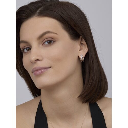 Серьги с бриллиантами из золота 585 пробы арт. 26341-100