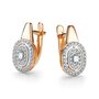Серьги с бриллиантами из золота 585 пробы арт. 26517-100