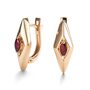 Серьги с рубинами из золота 585 пробы арт. 26625-103