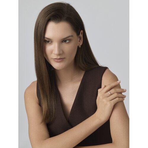 Серьги с бриллиантами из золота 585 пробы