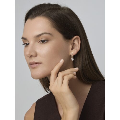 Серьги с бриллиантами из золота 585 пробы