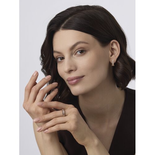 Серьги с бриллиантами из золота 585 пробы