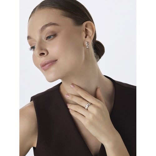 Серьги с бриллиантами из золота 585 пробы