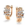Серьги с бриллиантами из золота 585 пробы арт. 26726-100