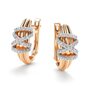 Серьги с бриллиантами из золота 585 пробы арт. 26730-100