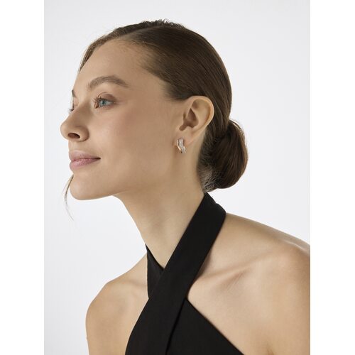 Серьги с бриллиантами из золота 585 пробы