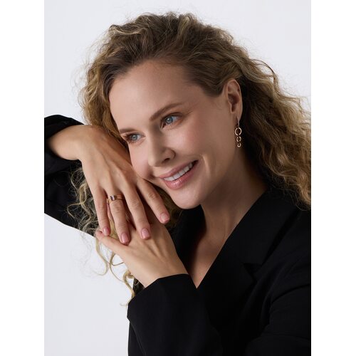 Серьги с рубинами и бриллиантами из золота 585 пробы