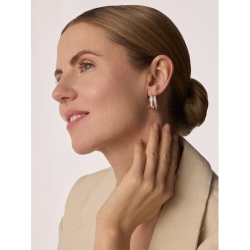 Серьги с бриллиантами из золота 585 пробы