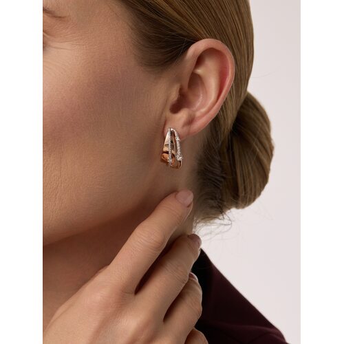 Серьги с бриллиантами изз олота 585 пробы