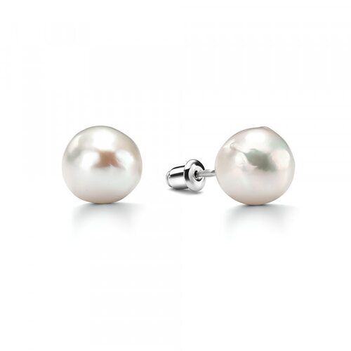 Серьги с барочным жемчугом из серебра 925 пробы