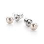 Серьги с жемчугом из серебра 925 пробы