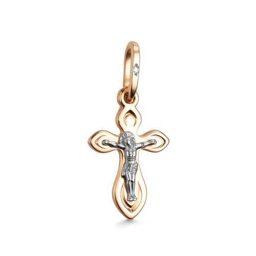 Подвеска с бриллиантом из золота 585 пробы