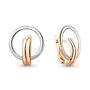 Серьги из серебра 925 пробы с позолотой
