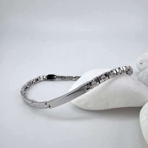 Браслет с бриллиантами из белого золота 585 пробы