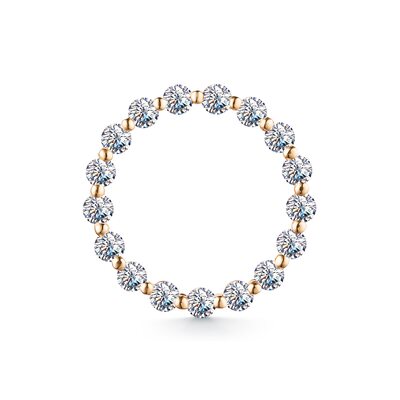 Подвеска с бриллиантами из золота 585 пробы