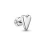 Серьга "Сердце" из серебра 925 пробы