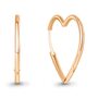 Серьги "Сердца" из серебра 925 пробы с позолотой