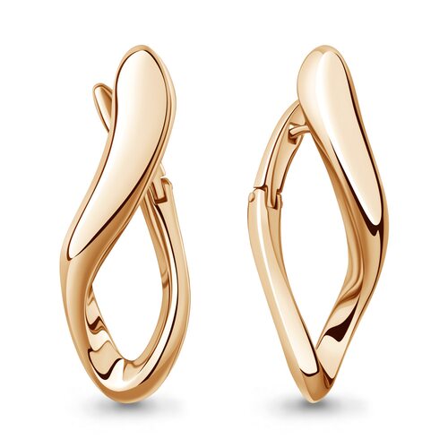 Серьги из серебра 925 пробы с позолотой