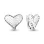 Серьги "Сердца" из серебра 925 пробы