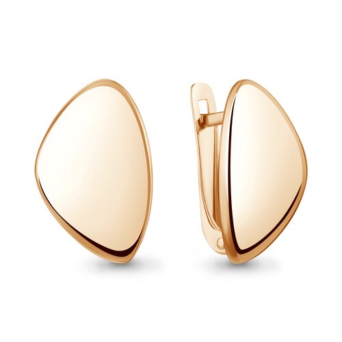 Серьги из серебра 925 пробы с позолотой