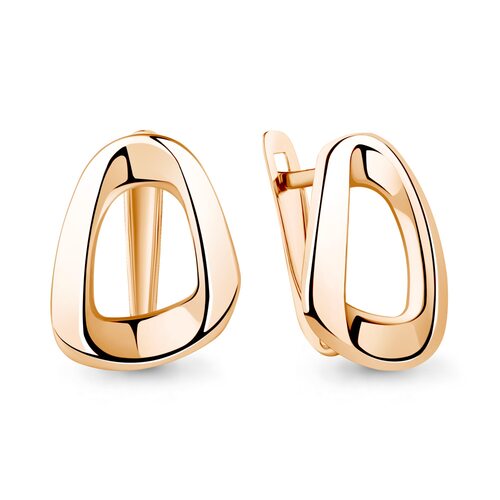 Серьги из серебра 925 пробы с позолотой