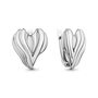 Серьги "Сердца" из серебра 925 пробы