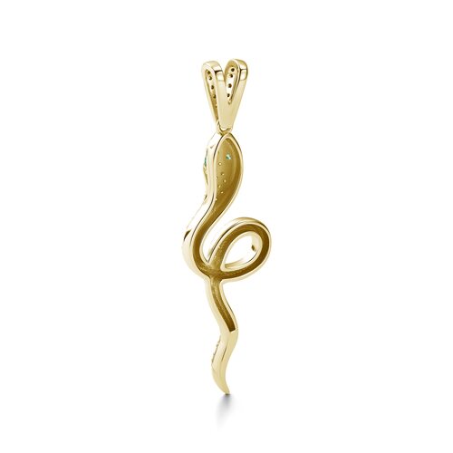 Подвеска с изумрудами и бриллиантами из золота 585 пробы