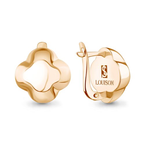 Серьги "Клевера" из золота 585 пробы